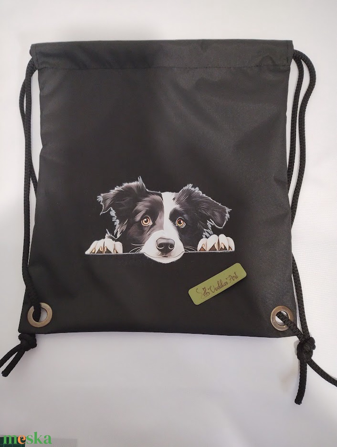 Hátizsák, gymbag,  bprder collie - táska & tok - hátizsák - tornazsák, gymbag - Meska.hu