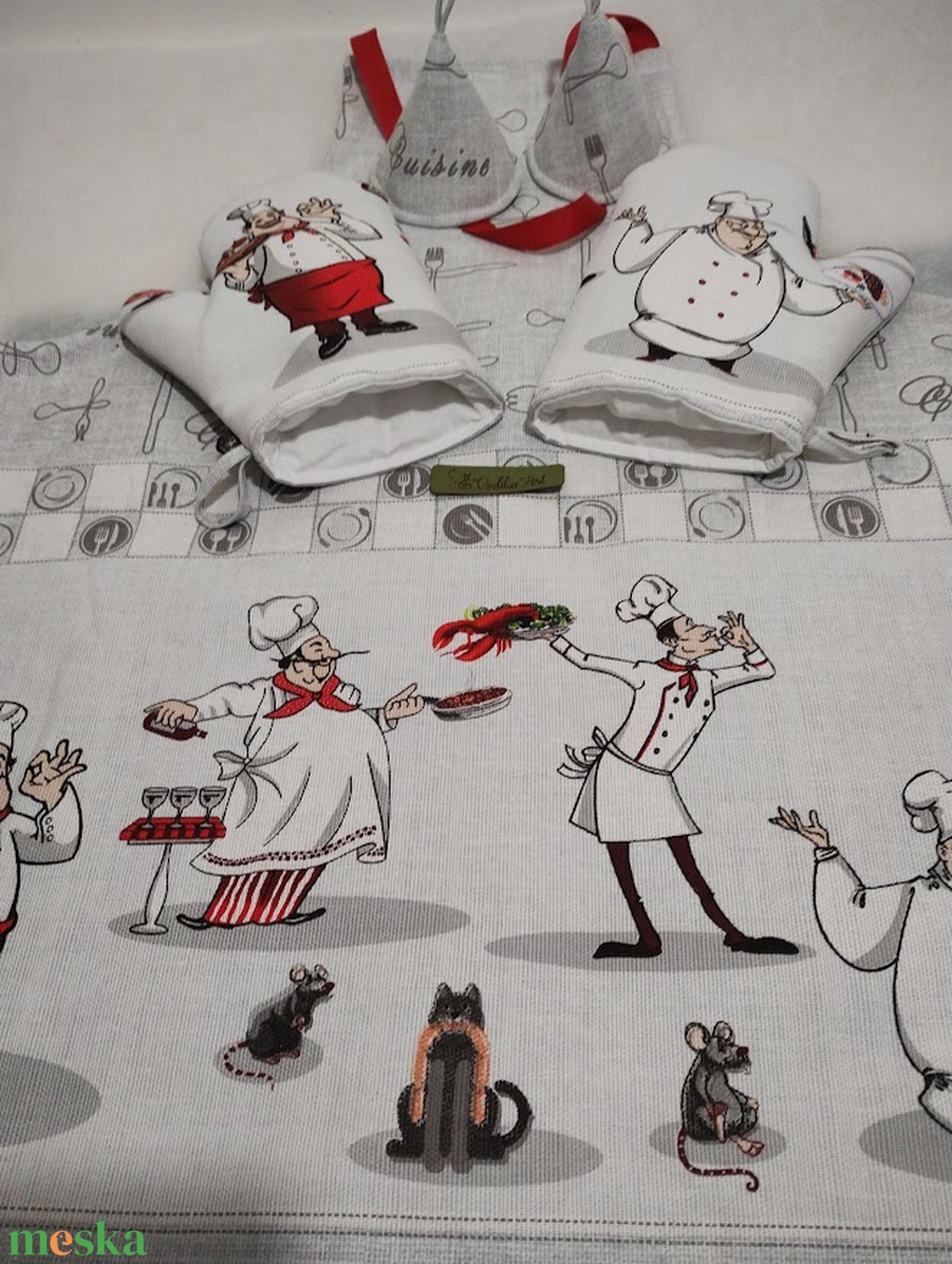 Lecsó, konyhai kötény,  - otthon & életmód - konyhafelszerelés, tálalás - konyhai textil - kötény - Meska.hu