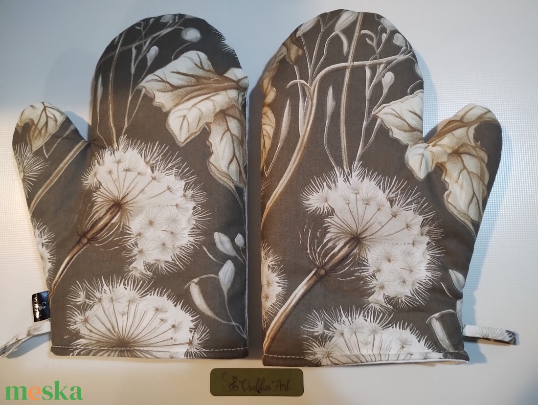 Pitypangok,  edényfogó kesztyűk - otthon & életmód - konyhafelszerelés, tálalás - konyhai textil - edényfogó & edényfedő - Meska.hu