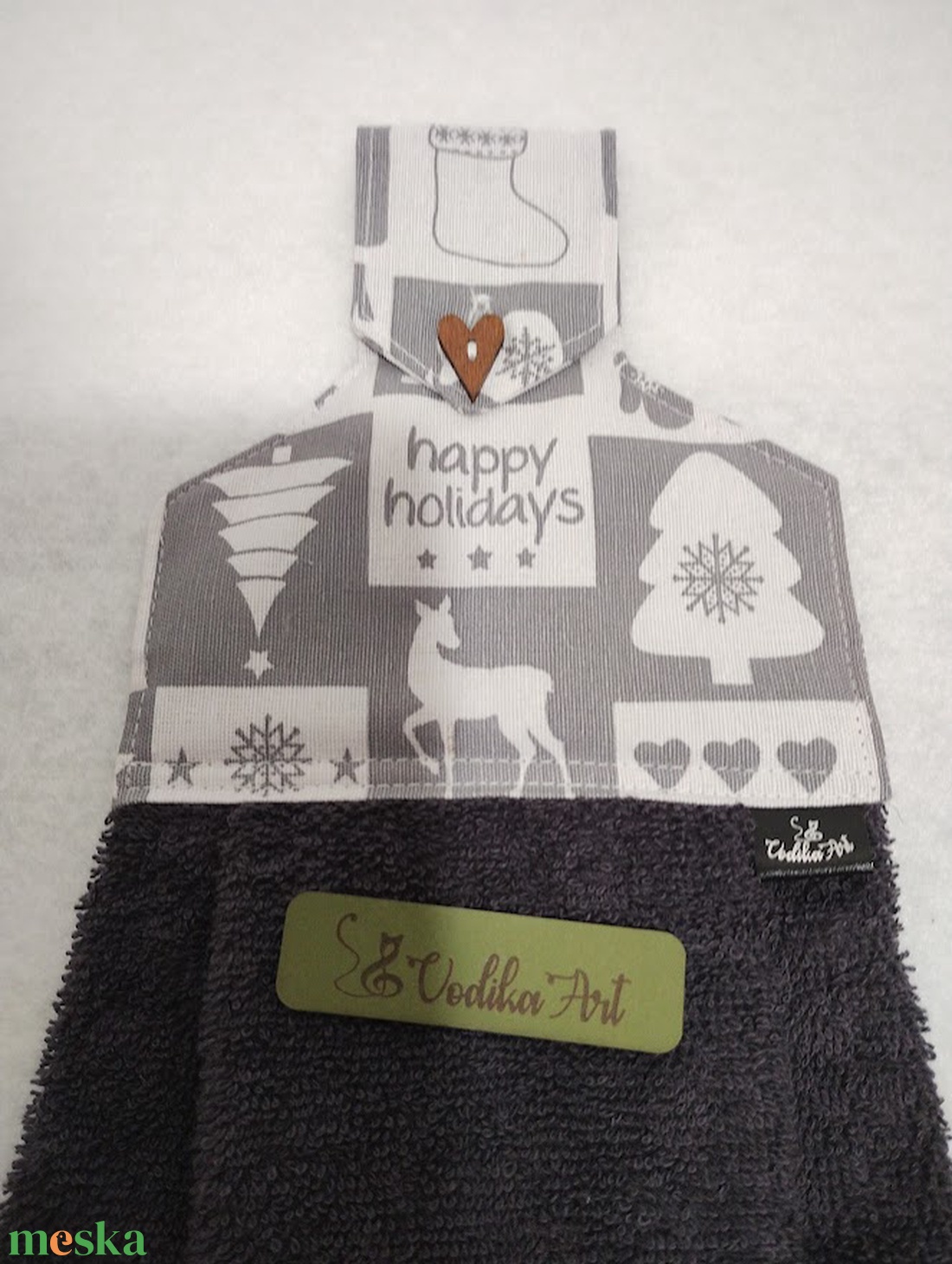 Konyhai kéztörlő,  happy holiday... - otthon & életmód - konyhafelszerelés, tálalás - konyhai textil - konyharuha & törlőkendő - Meska.hu