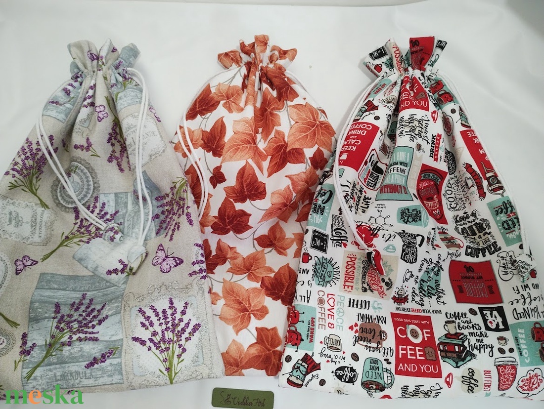 Kenyeres zsák PUL béléssel, levendulás... - táska & tok - bevásárlás & shopper táska - kenyeres zsák - Meska.hu