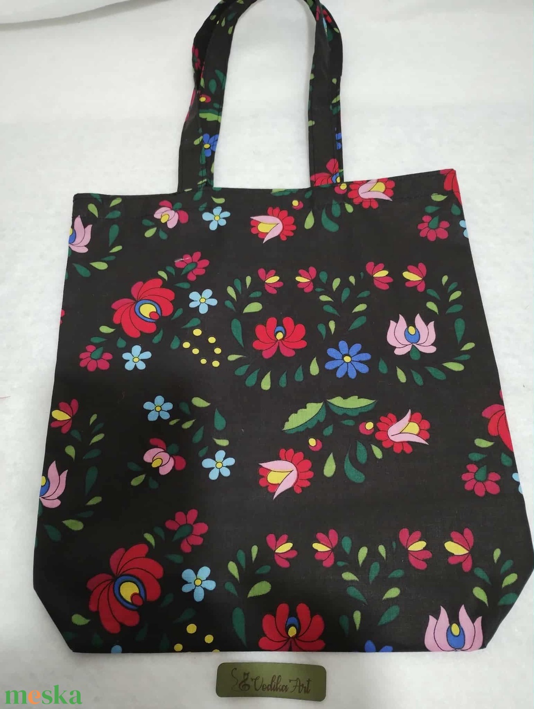 Kalocsai bevásárló táska, öko szatyor, fekete - táska & tok - bevásárlás & shopper táska - shopper, textiltáska, szatyor - Meska.hu Kalocsai bevásárló táska, öko szatyor, fekete - táska & tok - bevásárlás & shopper táska - shopper, textiltáska, szatyor - Meska.hu