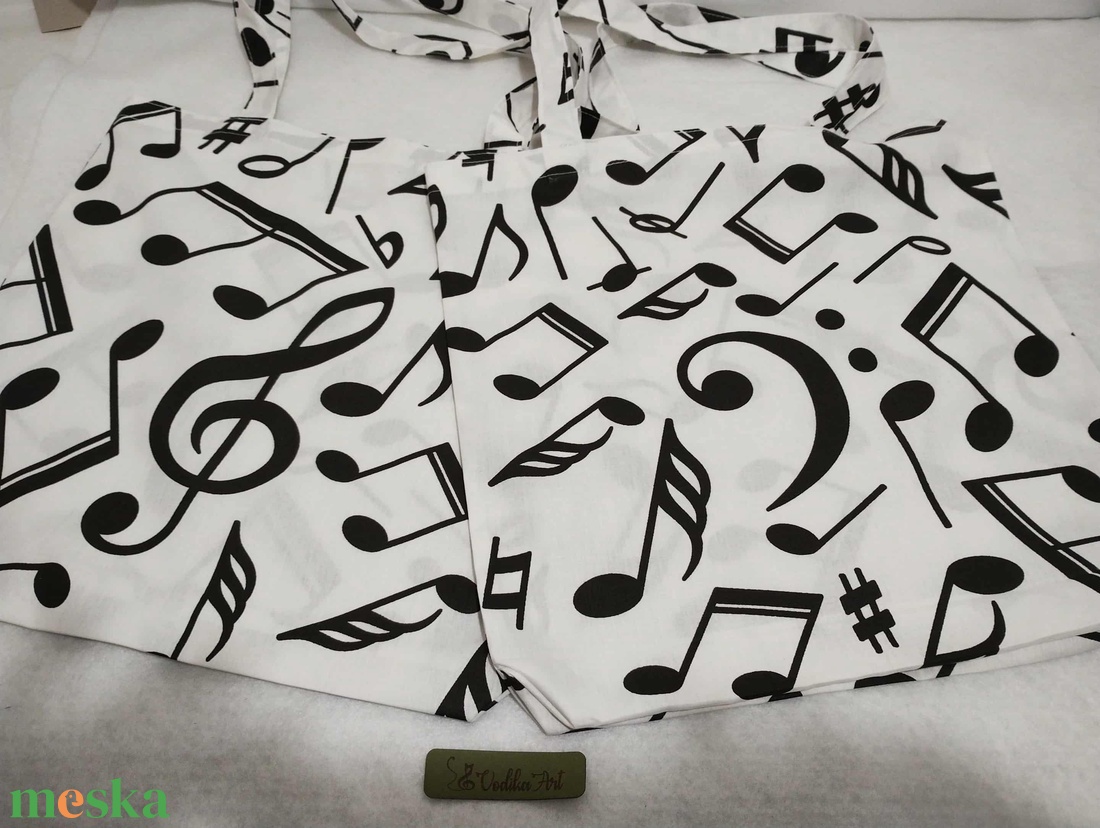 Hangjegyes bevásárló táska, öko szatyor,  - táska & tok - bevásárlás & shopper táska - shopper, textiltáska, szatyor - Meska.hu Hangjegyes bevásárló táska, öko szatyor,  - táska & tok - bevásárlás & shopper táska - shopper, textiltáska, szatyor - Meska.hu