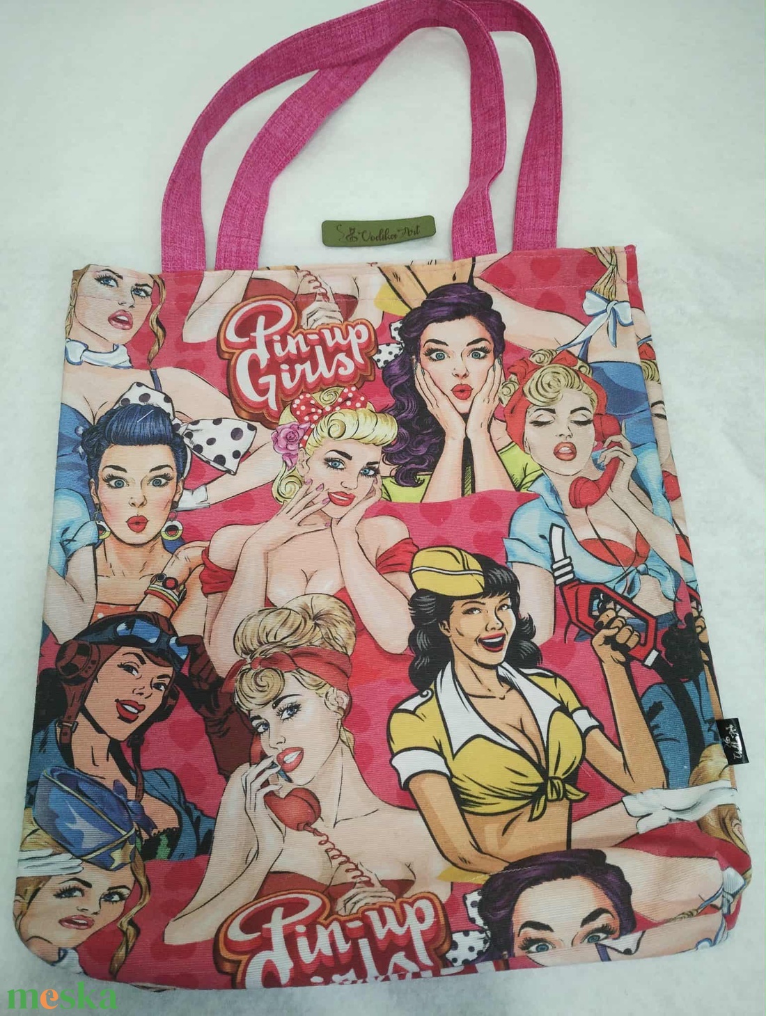 Öko szatyor, bevásárló táska, pinup girl... - táska & tok - bevásárlás & shopper táska - shopper, textiltáska, szatyor - Meska.hu Öko szatyor, bevásárló táska, pinup girl... - táska & tok - bevásárlás & shopper táska - shopper, textiltáska, szatyor - Meska.hu