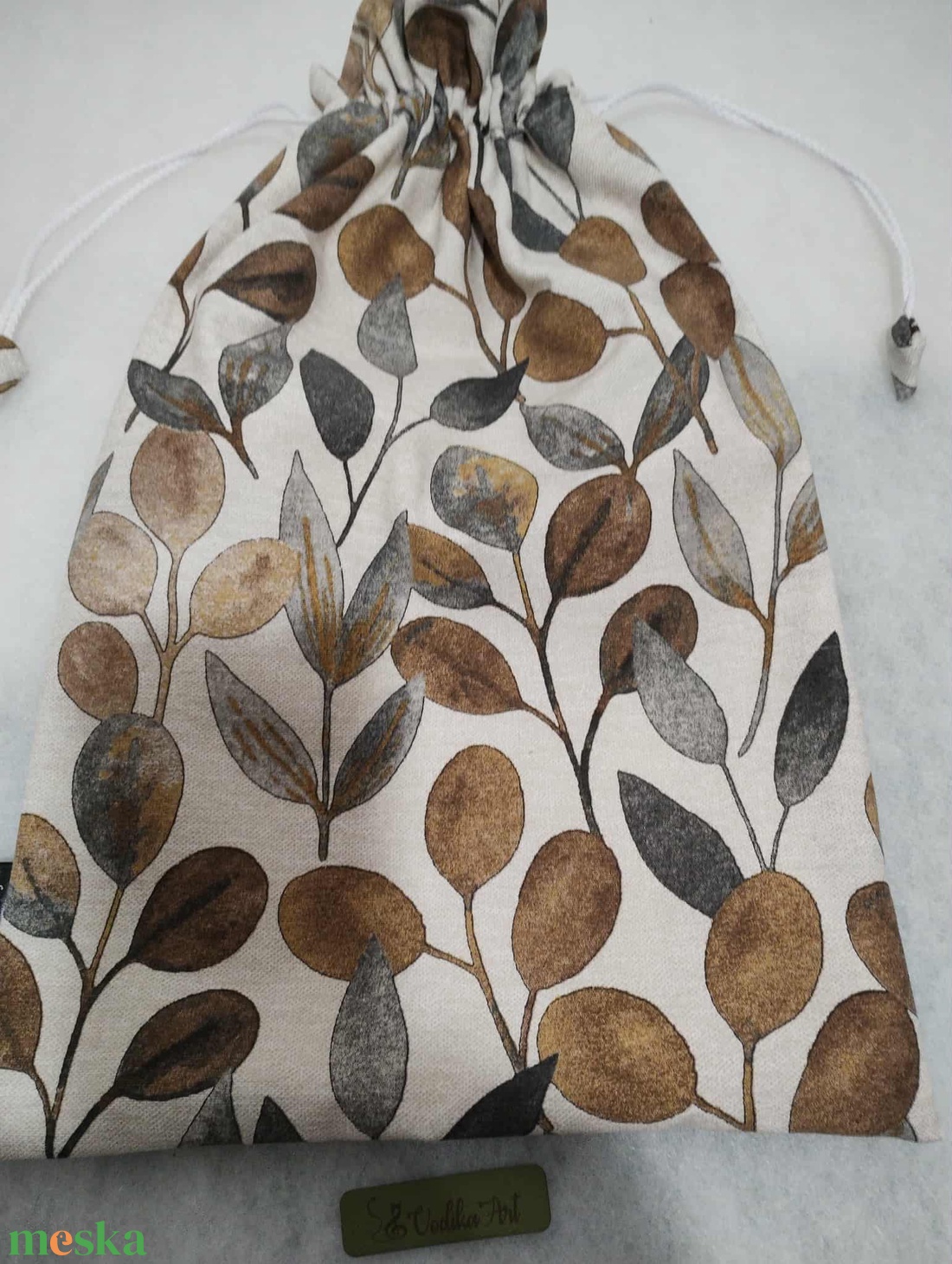 Kenyeres zsák, PUL-lal bélelt, csempe mintás - táska & tok - bevásárlás & shopper táska - kenyeres zsák - Meska.hu