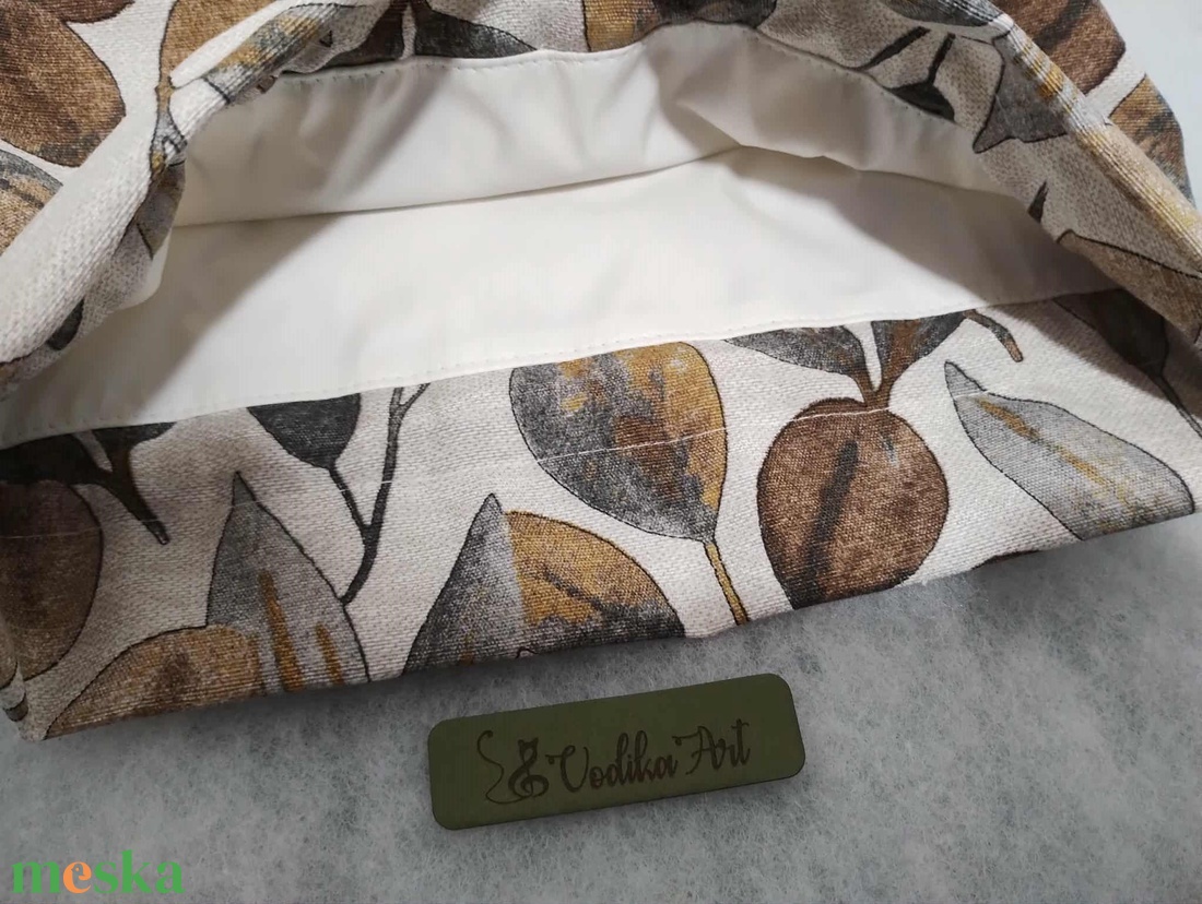 Kenyeres zsák, PUL-lal bélelt, csempe mintás - táska & tok - bevásárlás & shopper táska - kenyeres zsák - Meska.hu