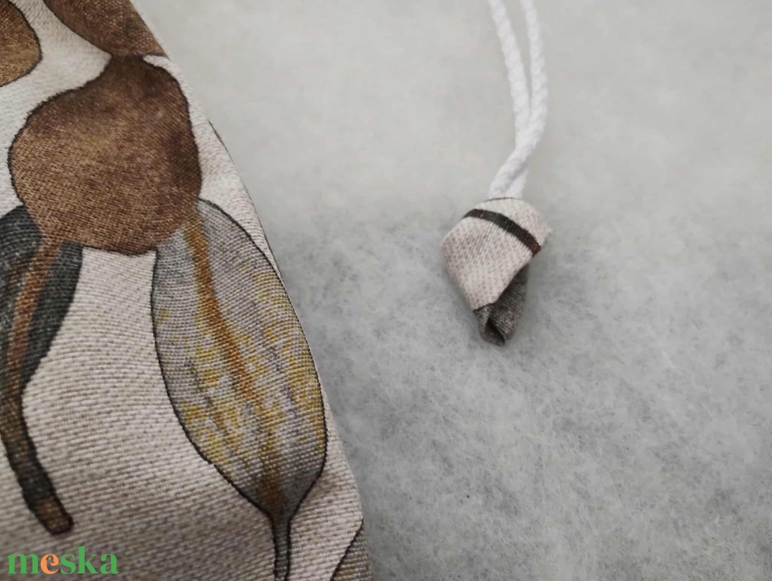 Kenyeres zsák, PUL-lal bélelt, csempe mintás - táska & tok - bevásárlás & shopper táska - kenyeres zsák - Meska.hu