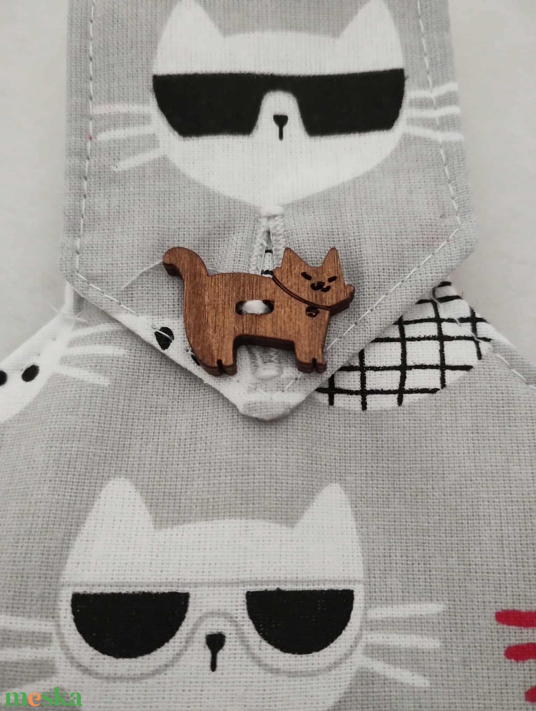 Konyhai kéztörlő, színes cicafejek - otthon & életmód - konyhafelszerelés, tálalás - konyhai textil - konyharuha & törlőkendő - Meska.hu