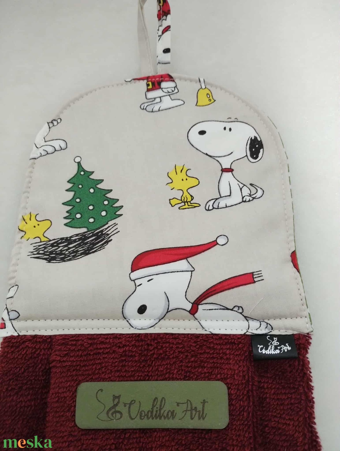 Baba törölköző, ovis törölköző, Snoopy és az ő kismadara - otthon & életmód - fürdőszoba - törölköző - Meska.hu