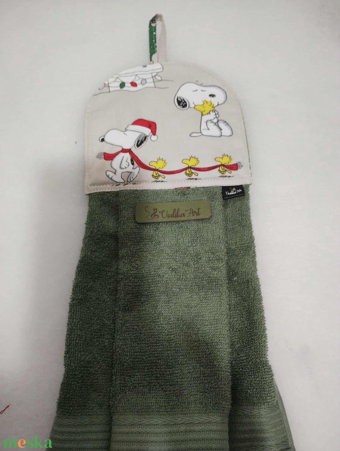 Baba törölköző, ovis törölköző, Snoopy és sok kicsi woodstock - otthon & életmód - fürdőszoba - törölköző - Meska.hu