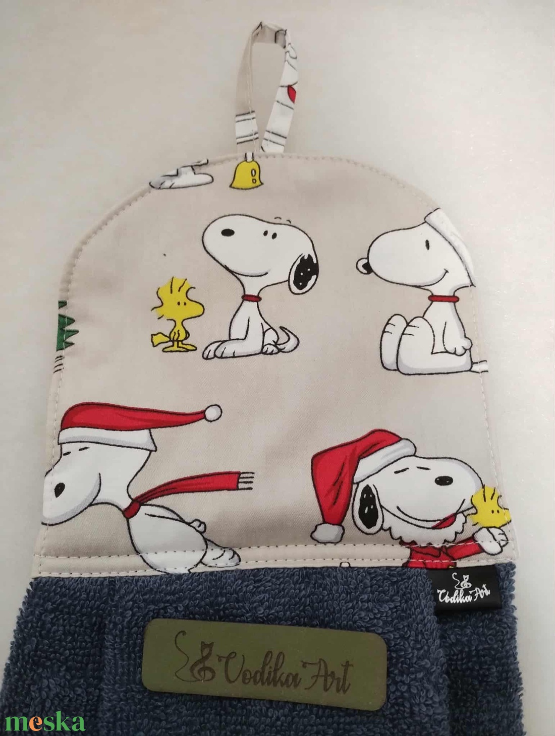 Baba törölköző, ovis törölköző, Snoopy és sok kicsi woodstock - otthon & életmód - fürdőszoba - törölköző - Meska.hu