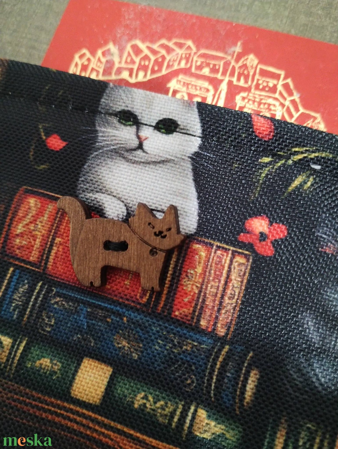 Könyvtok vízlepergető anyagból, cicák a könyvespolcon... - könyv & zene - könyvtok - Meska.hu