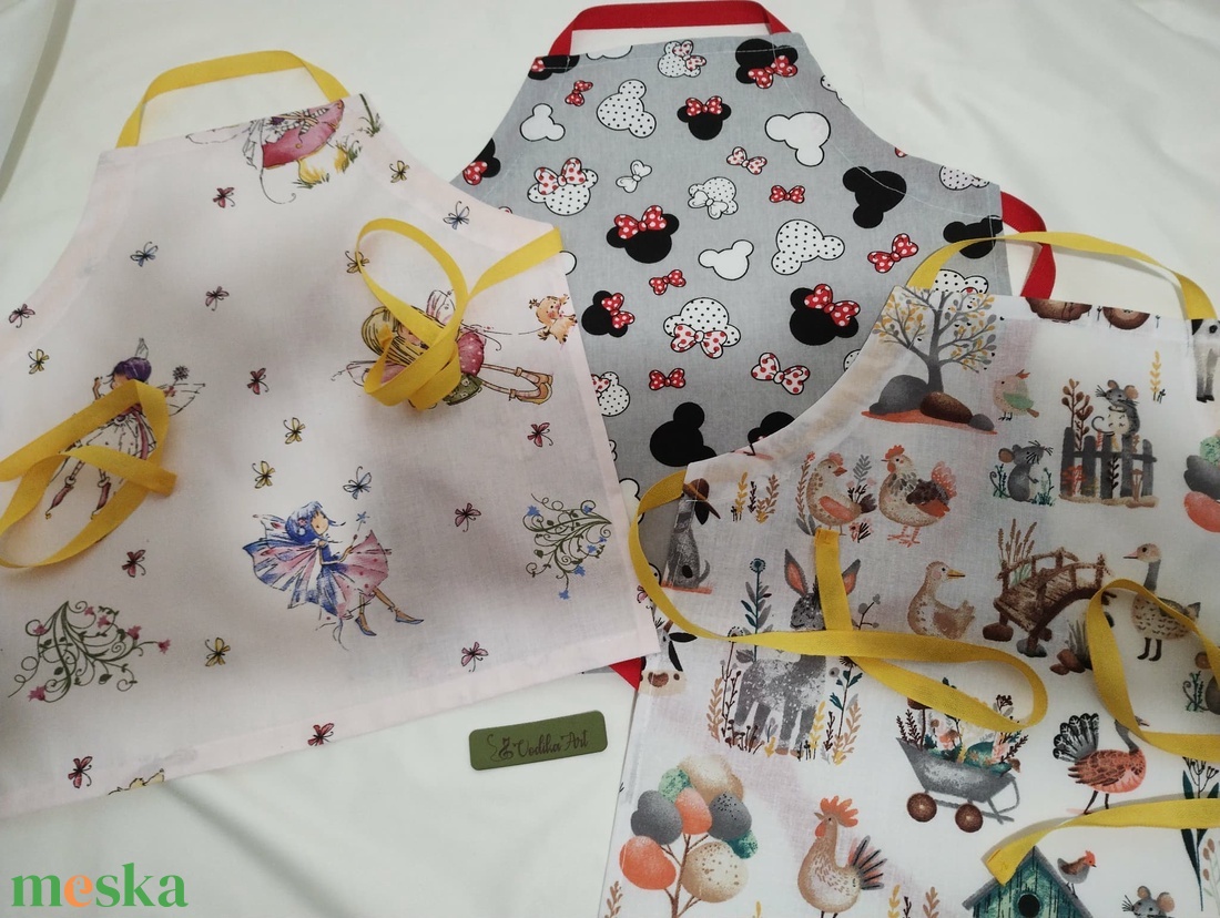 Katick,  gyerek kötény 3-6 évesre - otthon & életmód - konyhafelszerelés, tálalás - konyhai textil - kötény - Meska.hu