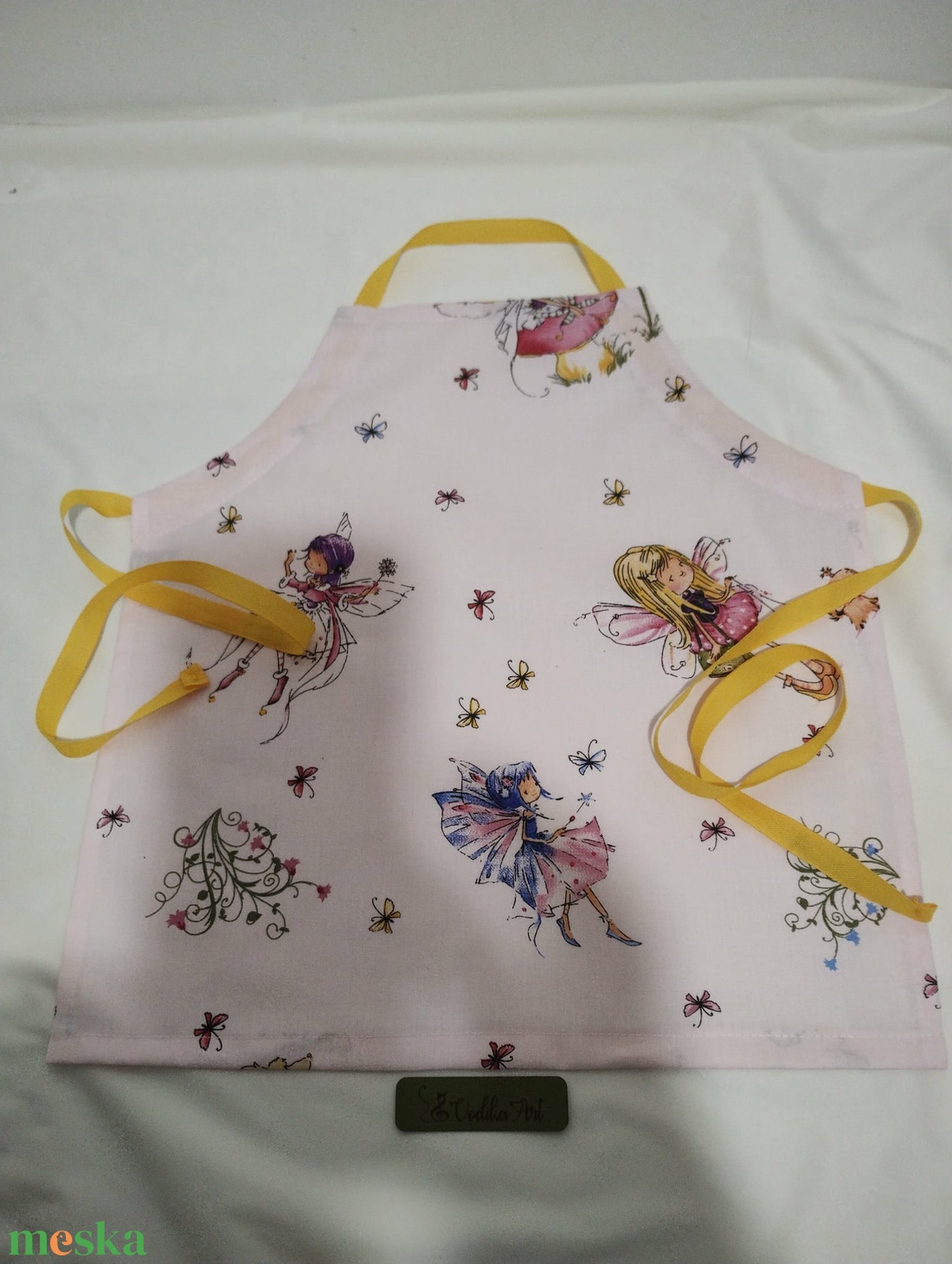 Gyerek kötény 3-6 évesre, virágtündérek... - otthon & életmód - konyhafelszerelés, tálalás - konyhai textil - kötény - Meska.hu
