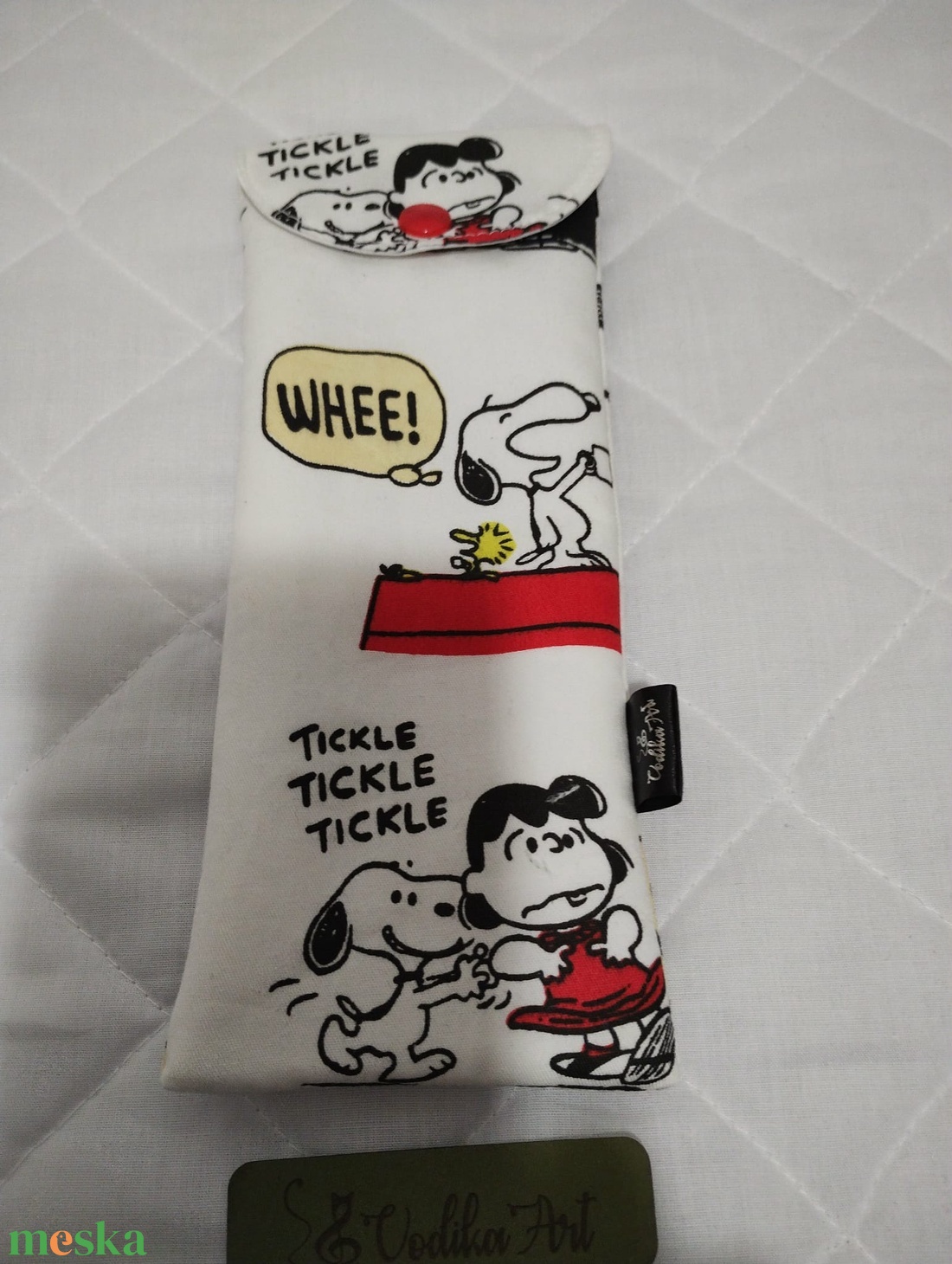 Evőeszköz tartó , Snoopy - táska & tok - uzsonna- & ebéd tartó - evőeszköz tartó - Meska.hu