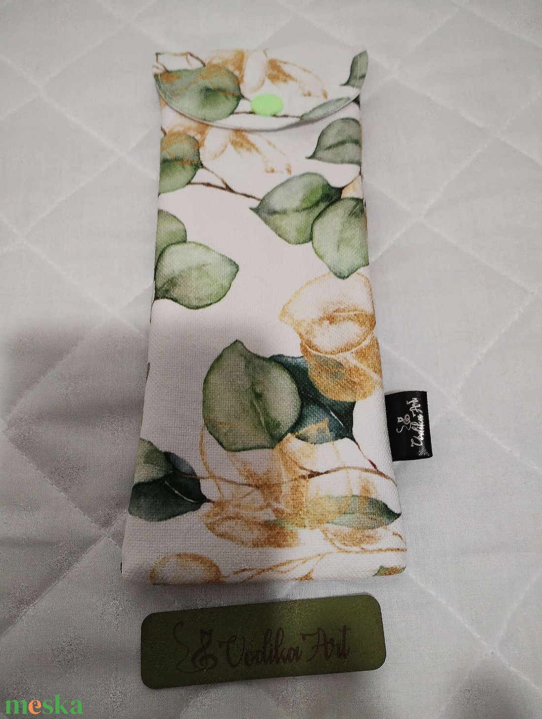 Evőeszköz tartó , levelek - táska & tok - uzsonna- & ebéd tartó - evőeszköz tartó - Meska.hu