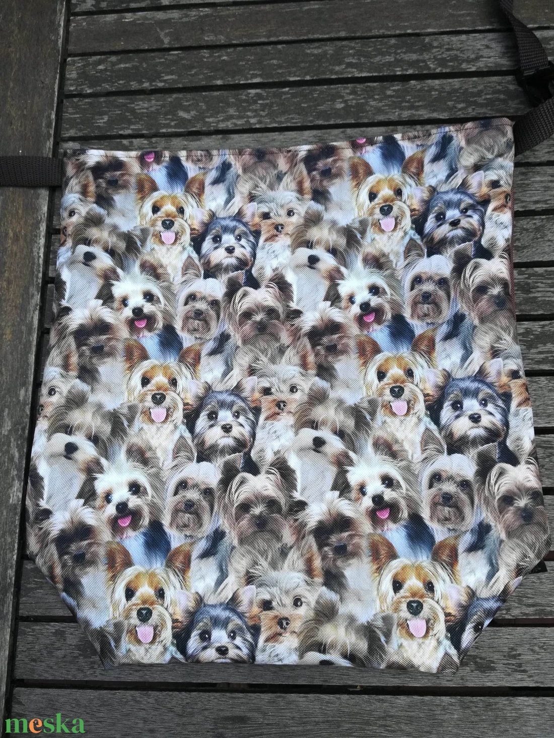 Uzsonnás táska , tündéri yorki babák... - táska & tok - uzsonna- & ebéd tartó - ebéd tasak, doboz - Meska.hu