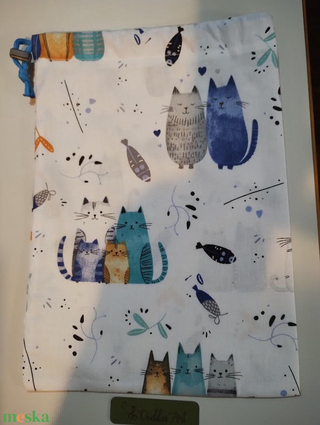 Óvodai zsák, cicusos - játék & sport - ovis felszerelés - ovis zsák - Meska.hu