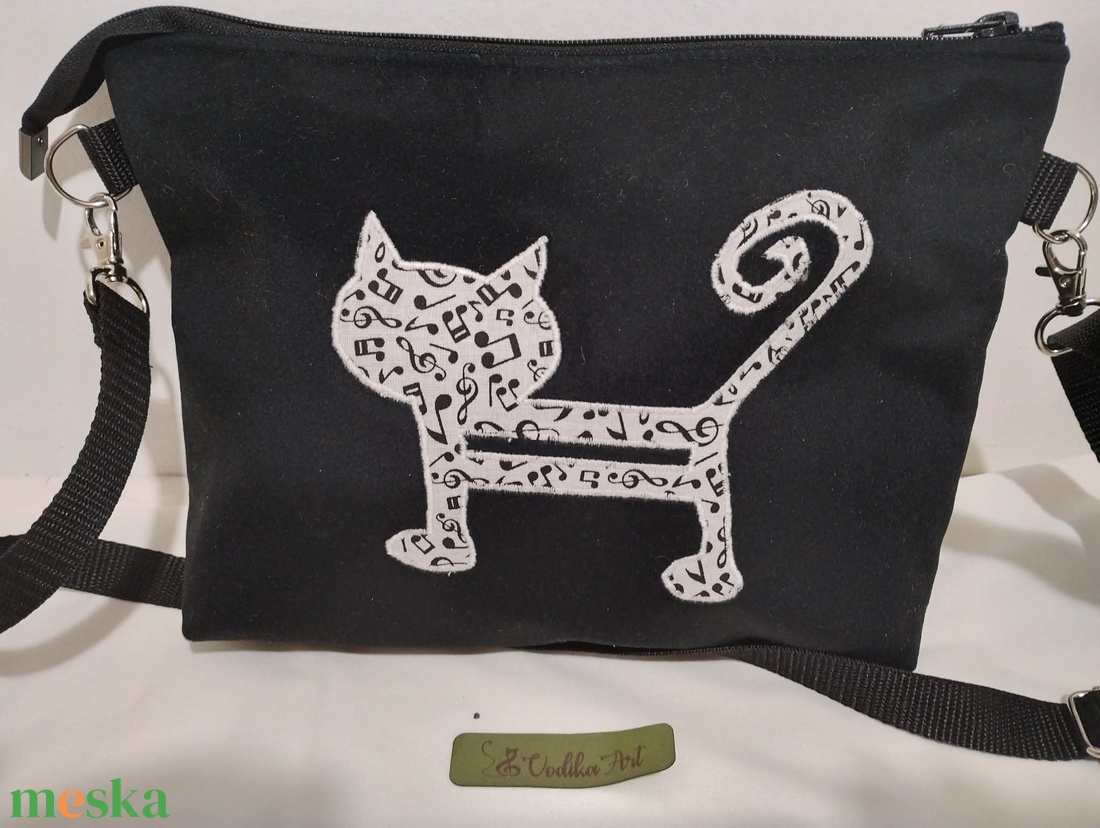 A zene az egy szerelem..... macskazene - táska & tok - kézitáska & válltáska - válltáska - Meska.hu
