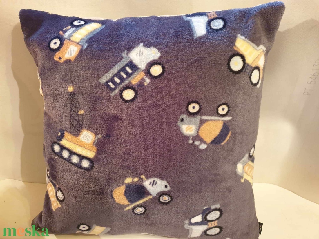 Plüss párnahuzat,  betonkeverő - otthon & életmód - lakástextil - párna & párnahuzat - díszpárnahuzat - Meska.hu