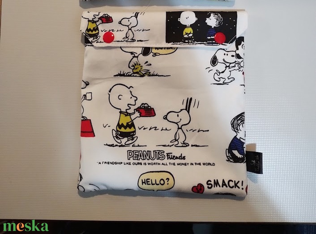 Snackbag Snoopys - táska & tok - uzsonna- & ebéd tartó - szendvics csomagoló - Meska.hu