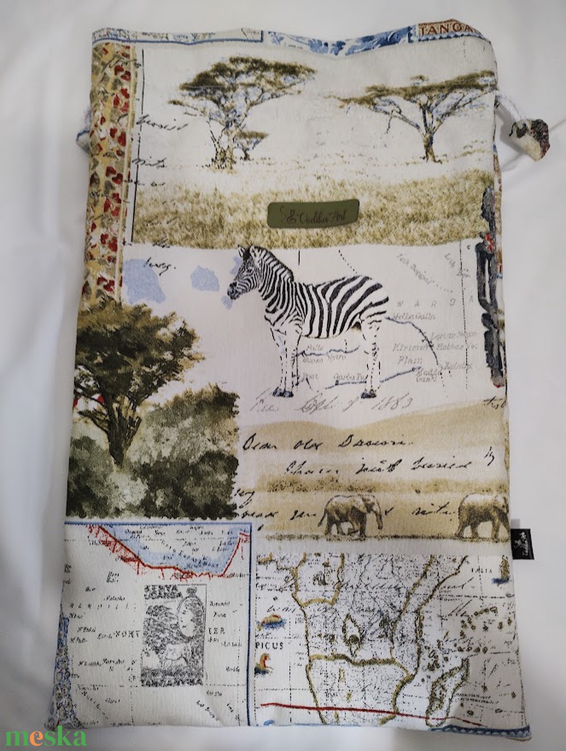Afrika mintás kenyeres zsák bélelt, nagy méretű - táska & tok - bevásárlás & shopper táska - kenyeres zsák - Meska.hu