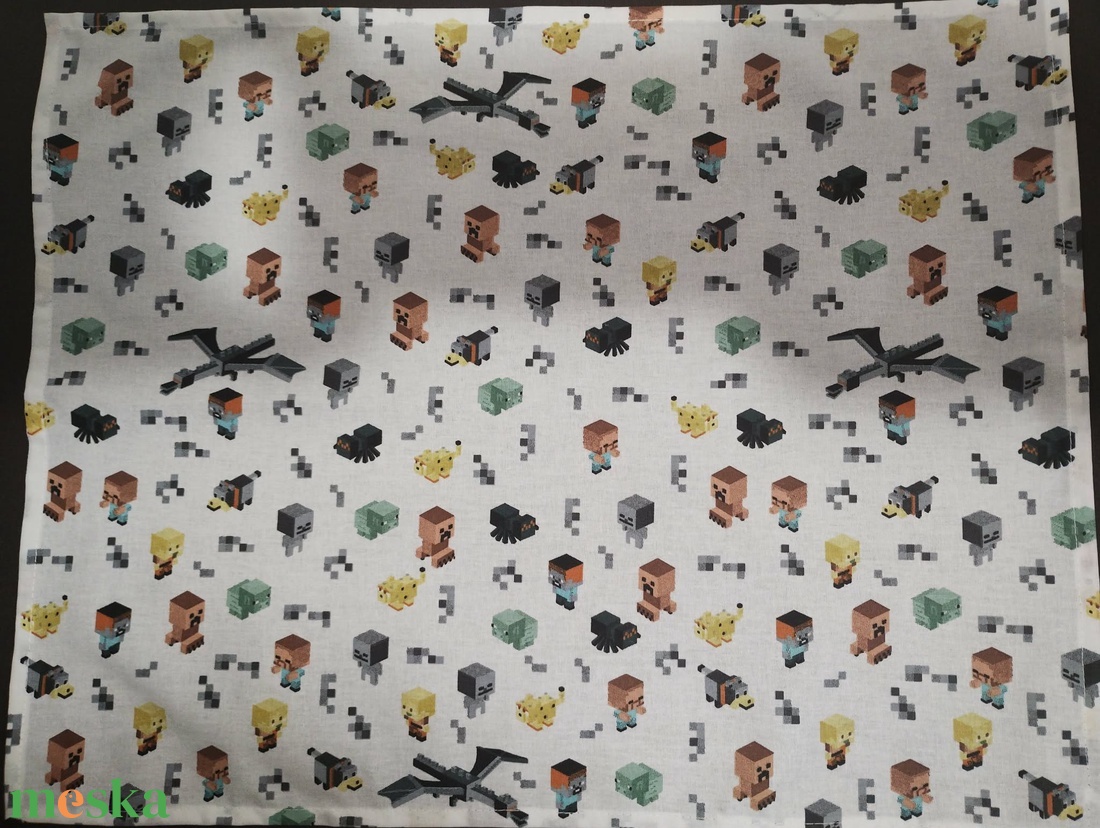 Tányéralátét, konyharuha, iskolába, minecraft - otthon & életmód - konyhafelszerelés, tálalás - konyhai textil - szalvéta - Meska.hu
