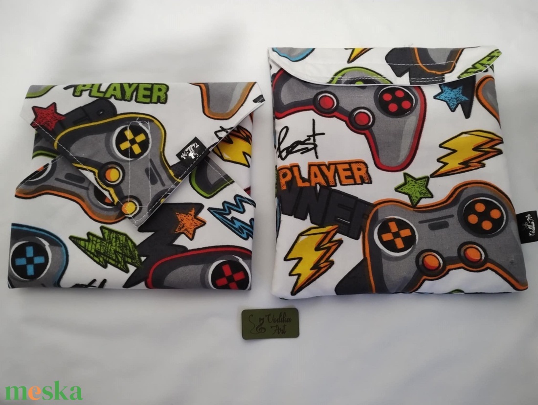 NoWaste, snackbag, gamer.... - táska & tok - uzsonna- & ebéd tartó - szendvics csomagoló - Meska.hu