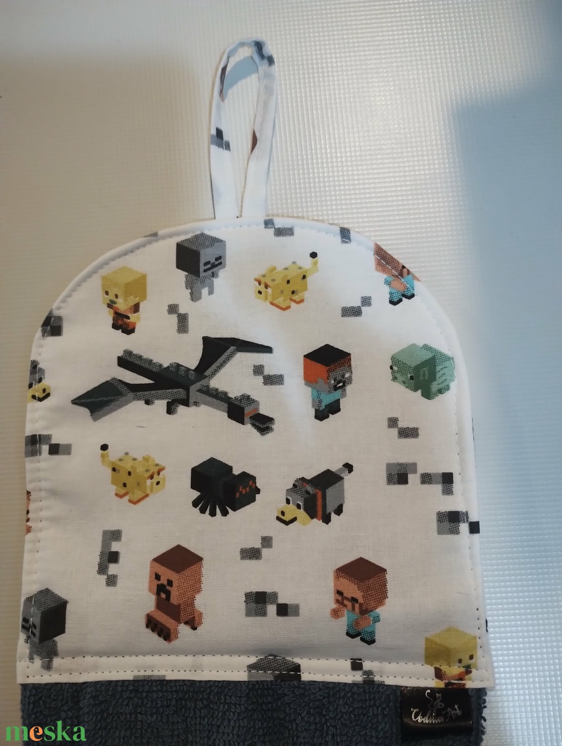 Ovis törölköző, minecraft - otthon & életmód - fürdőszoba - törölköző - Meska.hu