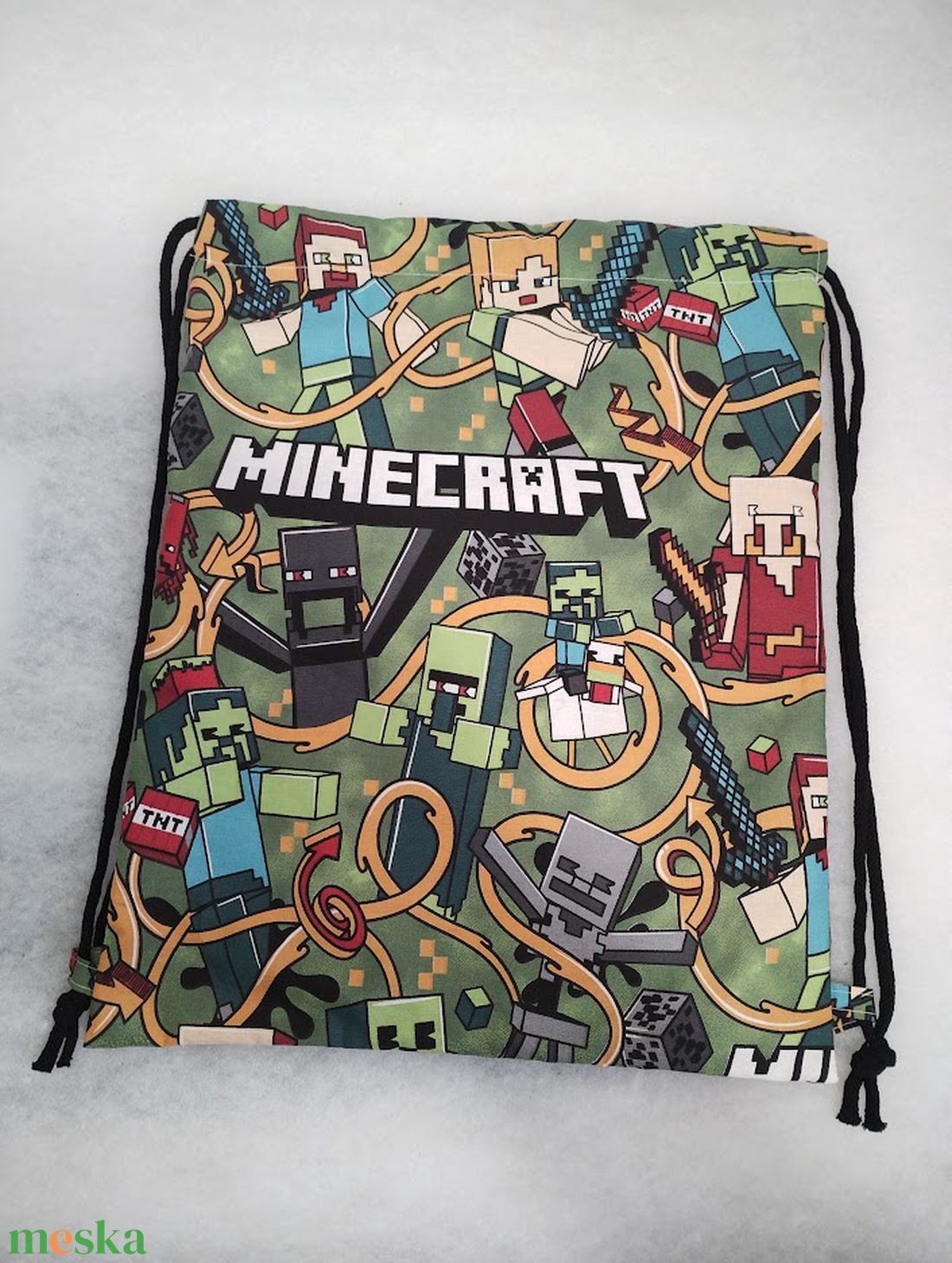 Hátizsák, minecraft - játék & sport - ovis felszerelés - ovis tornazsák - Meska.hu