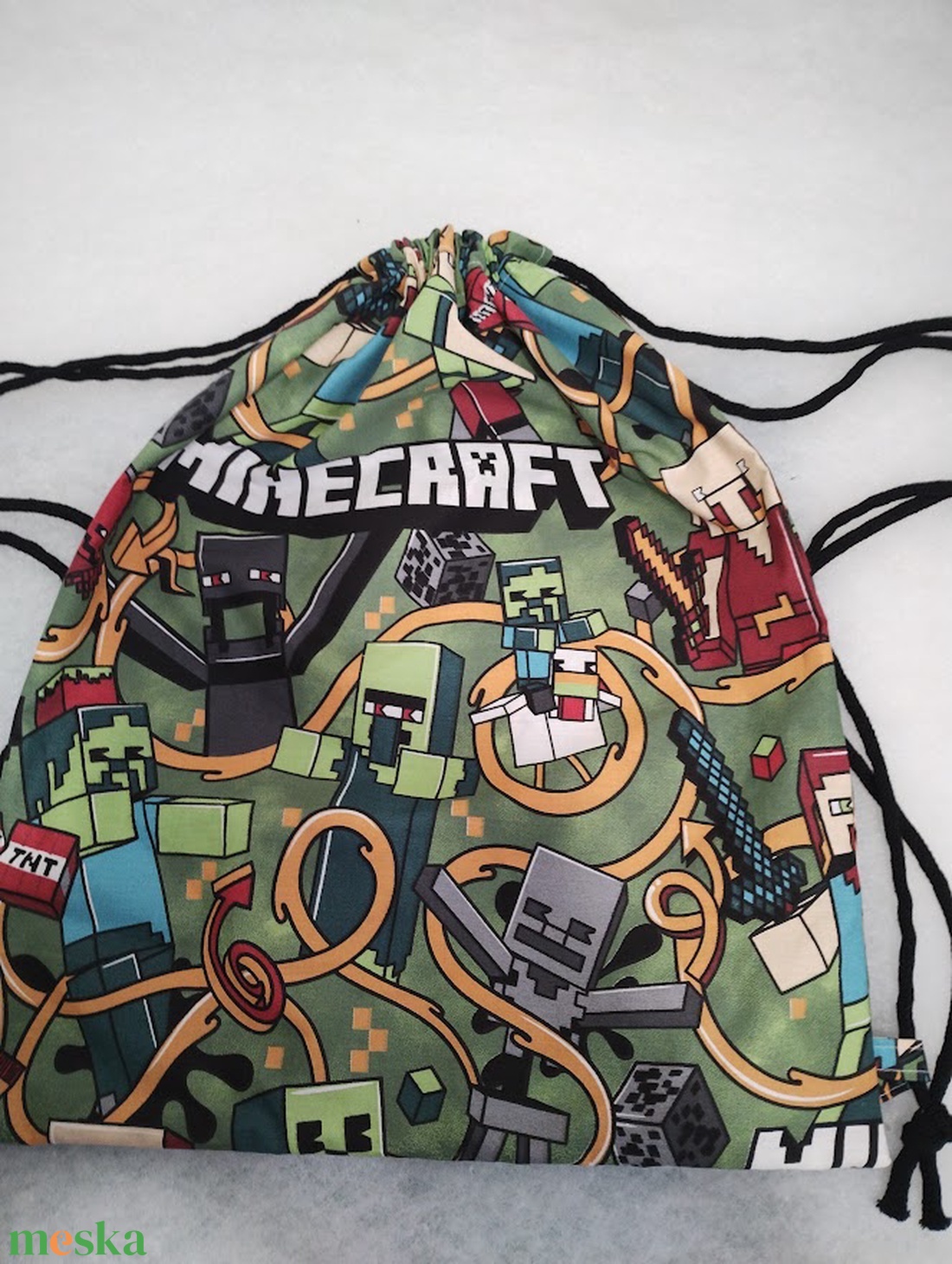 Hátizsák, minecraft - játék & sport - ovis felszerelés - ovis tornazsák - Meska.hu