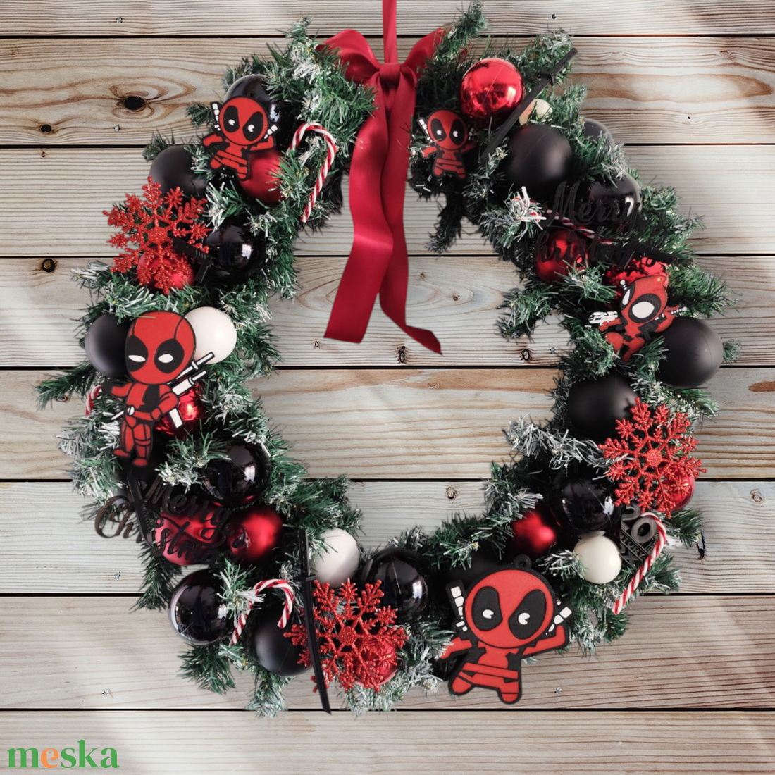 Deadpool ajtódísz - karácsony - adventi díszek - adventi ajtódísz - Meska.hu Deadpool ajtódísz - karácsony - adventi díszek - adventi ajtódísz - Meska.hu
