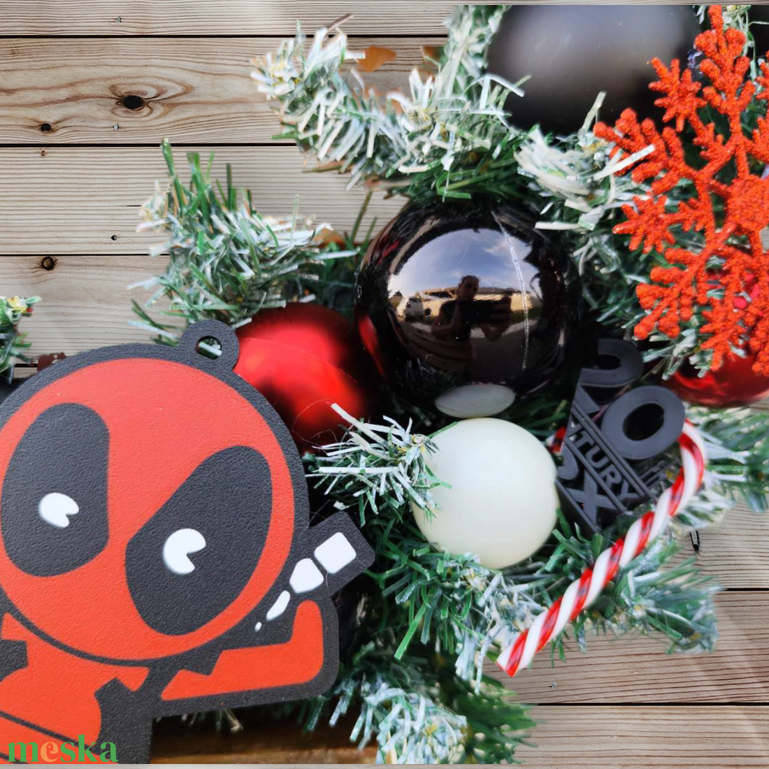 Deadpool ajtódísz - karácsony - adventi díszek - adventi ajtódísz - Meska.hu Deadpool ajtódísz - karácsony - adventi díszek - adventi ajtódísz - Meska.hu