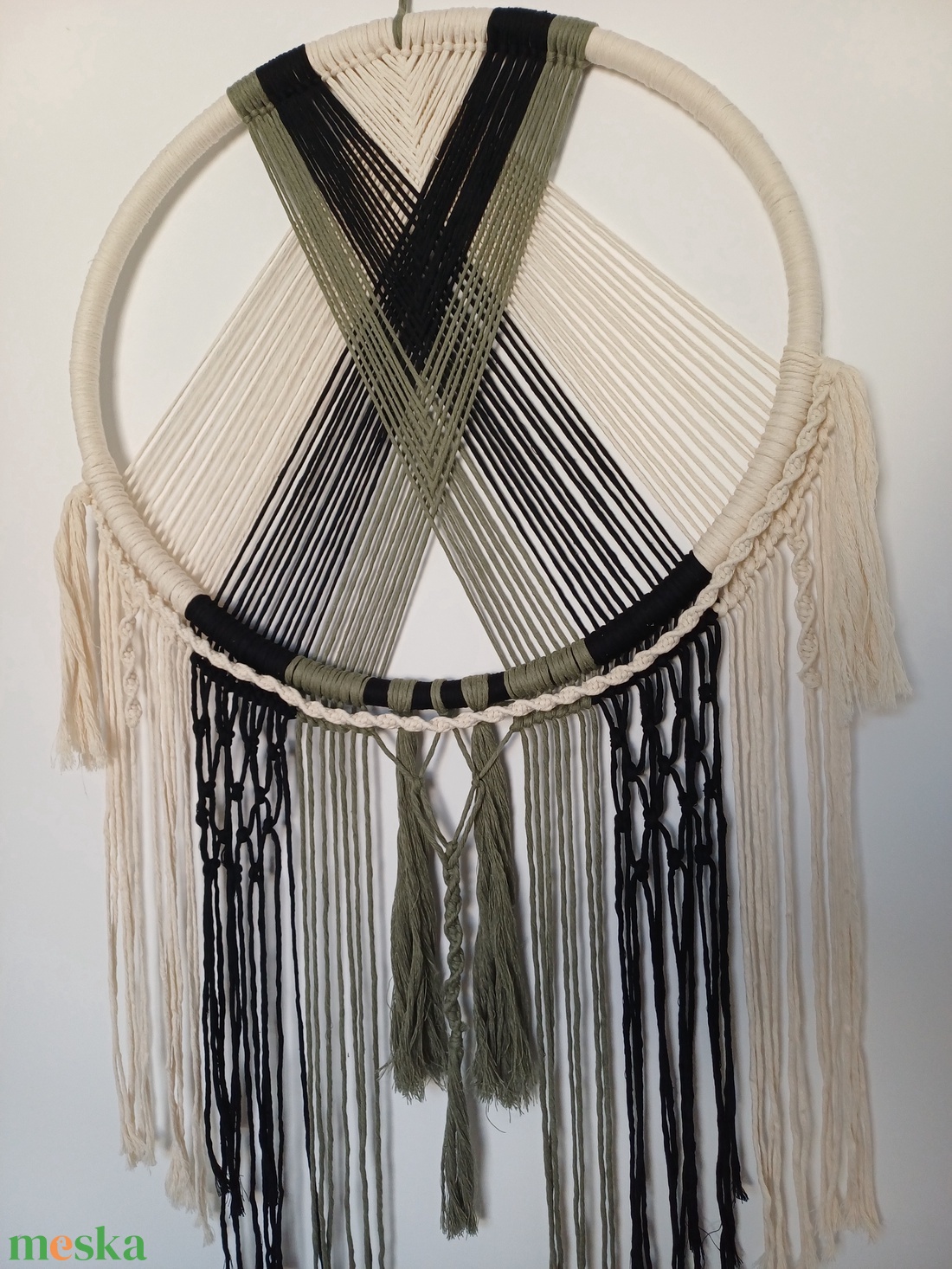 Óriás boho falidísz (61 � 120cm) - otthon & életmód - dekoráció - fali és függő dekoráció - falra akasztható dekor - Meska.hu