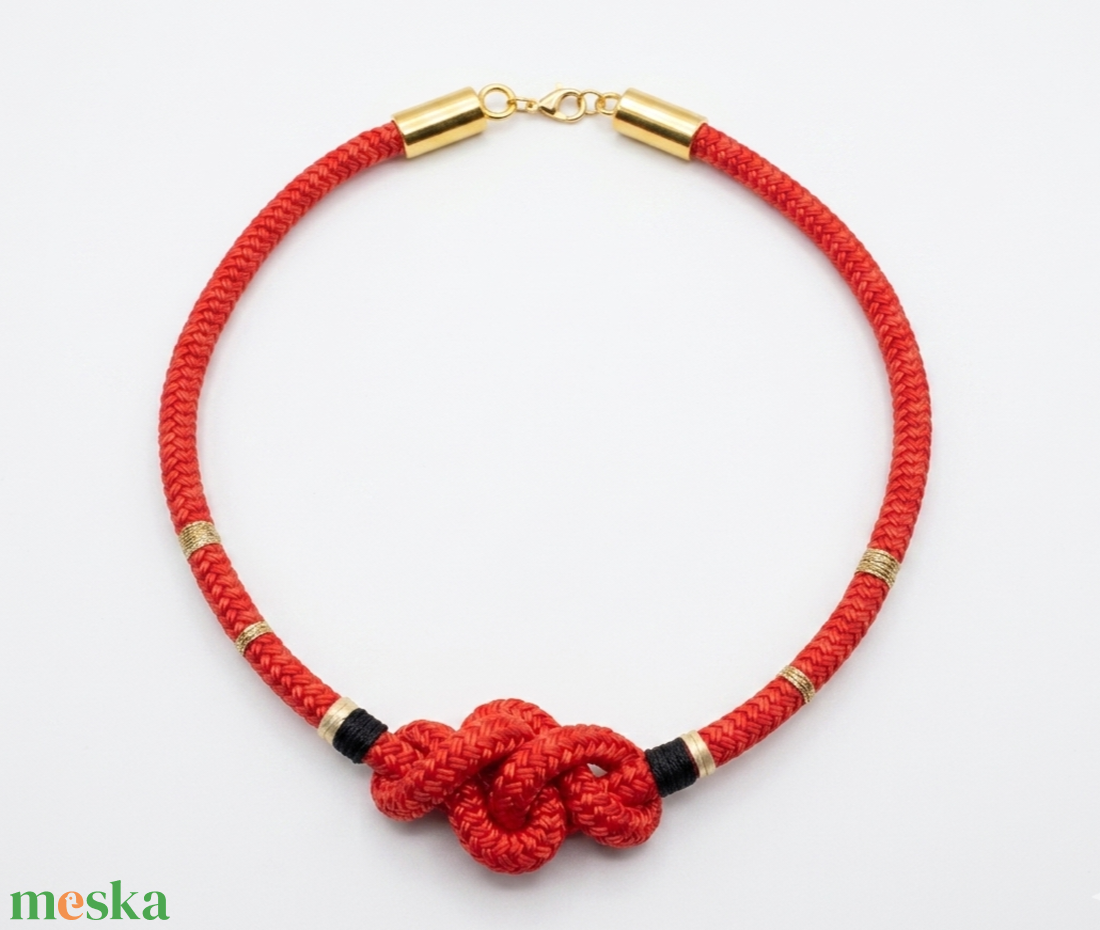 Vadító, szerencse hozó hajókötél nyaklánc - Good Luck Knot - ékszer - nyaklánc - statement nyaklánc - Meska.hu