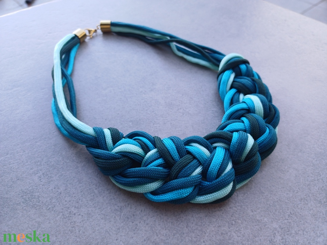 Bohém vitorlás - paracord nyakánc - ékszer - nyaklánc - statement nyaklánc - Meska.hu