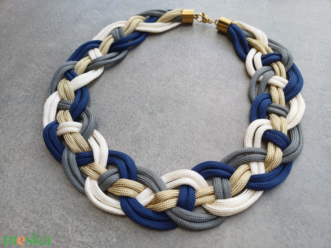 A tenger királynője - paracord nyaklánc - ékszer - nyaklánc - statement nyaklánc - Meska.hu