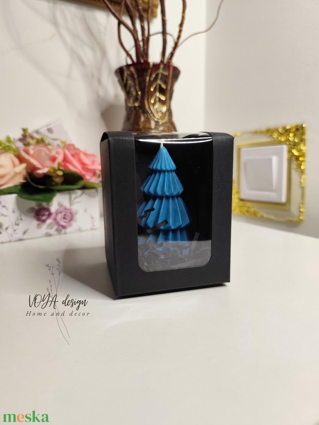 Fenyőfa formagyertya - otthon & életmód - gyertya, illat, aroma - gyertya - Meska.hu