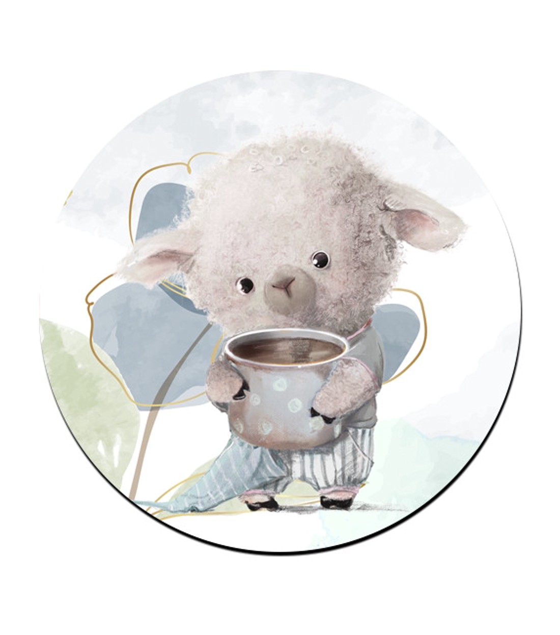 Jó reggelt kávés bárány mintás bögre alátét -  - Meska.hu