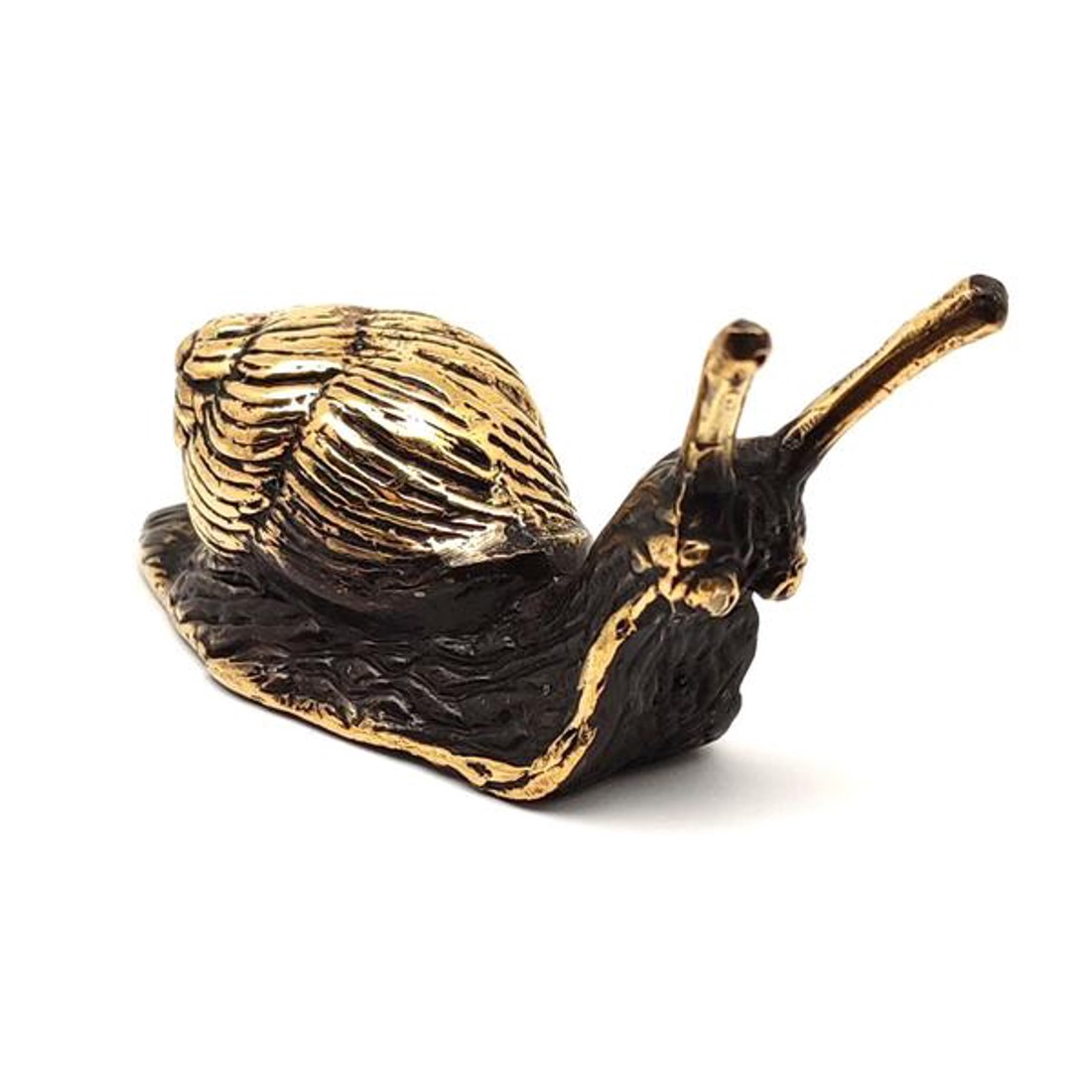 Réz figura csiga óarany 4x8cm - otthon & életmód - dekoráció - spiritualitás - Meska.hu