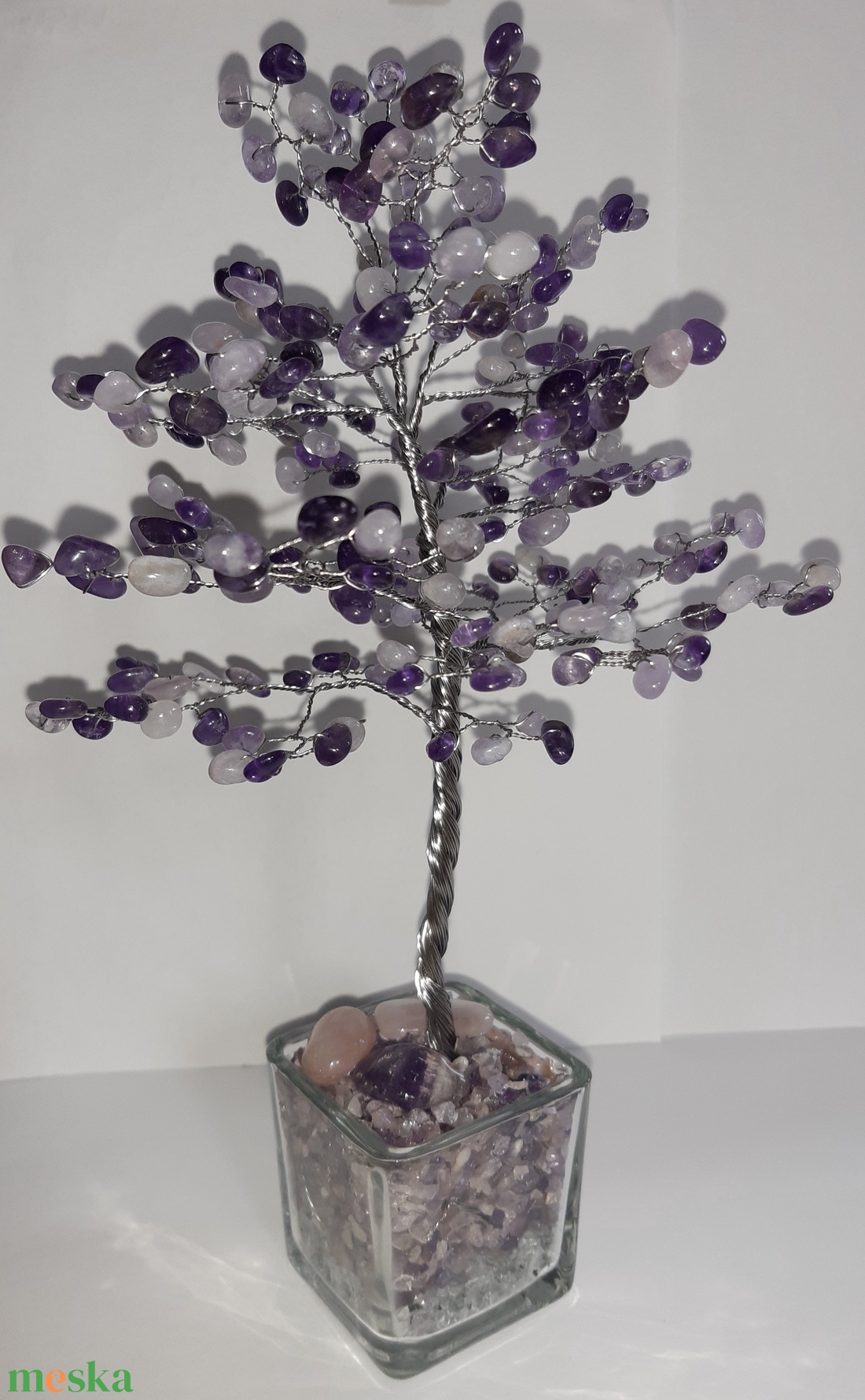 Ametiszt fa - otthon & életmód - dekoráció - asztal és polc dekoráció - gyöngyfa, ásványfa - Meska.hu