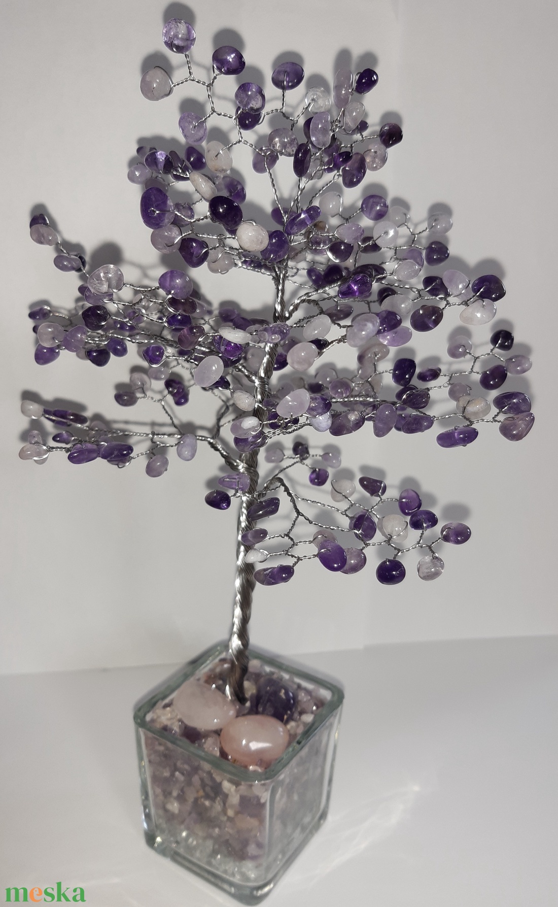 Ametiszt fa - otthon & életmód - dekoráció - asztal és polc dekoráció - gyöngyfa, ásványfa - Meska.hu