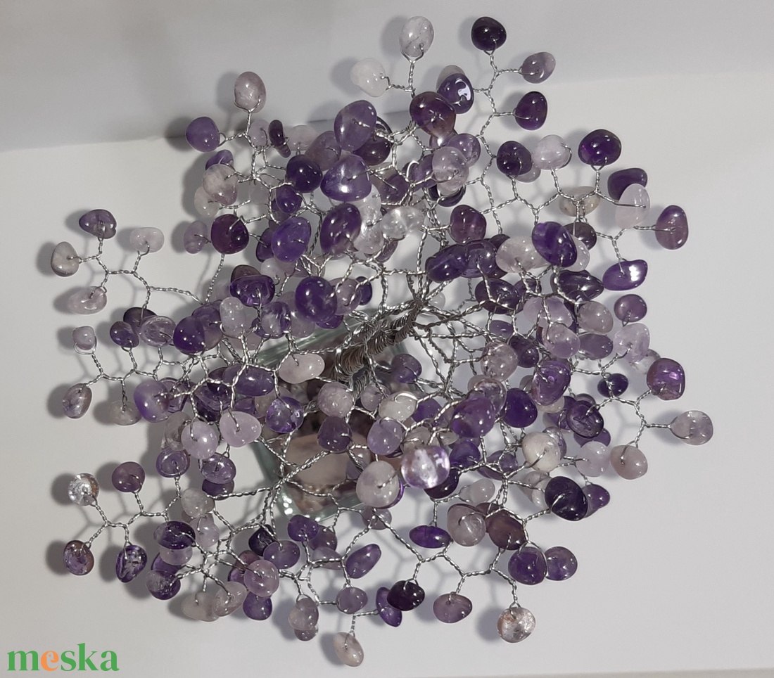 Ametiszt fa - otthon & életmód - dekoráció - asztal és polc dekoráció - gyöngyfa, ásványfa - Meska.hu