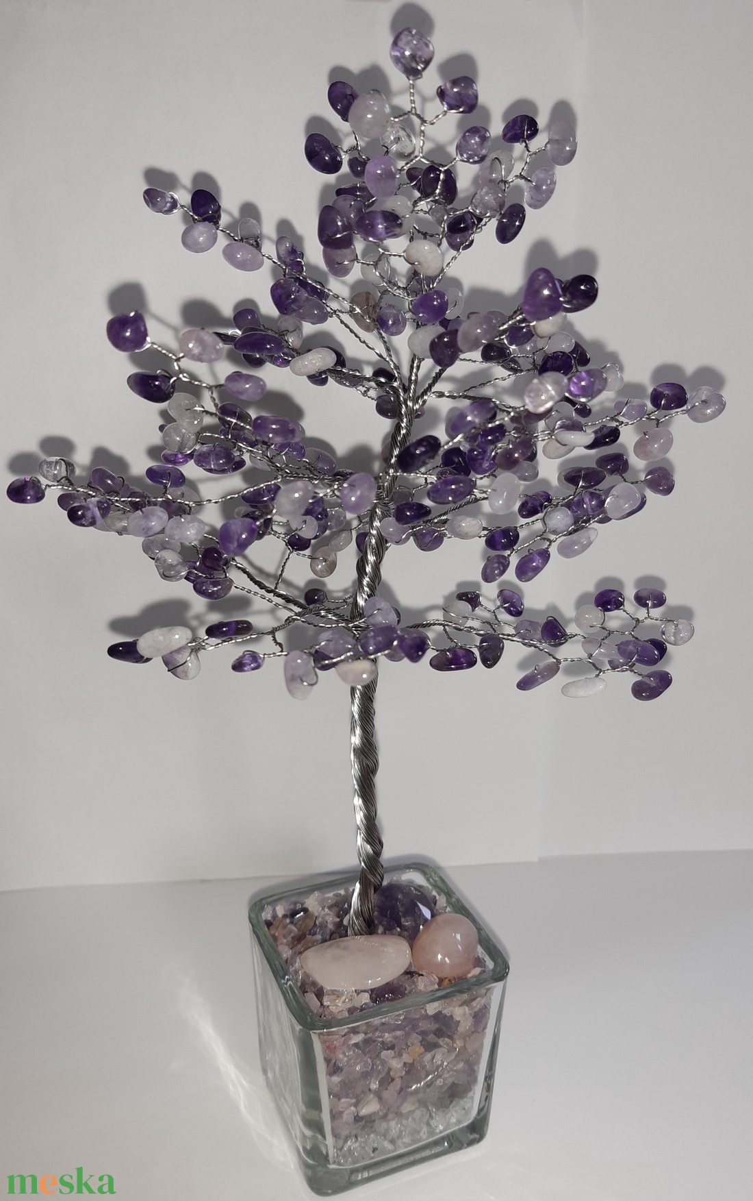 Ametiszt fa - otthon & életmód - dekoráció - asztal és polc dekoráció - gyöngyfa, ásványfa - Meska.hu