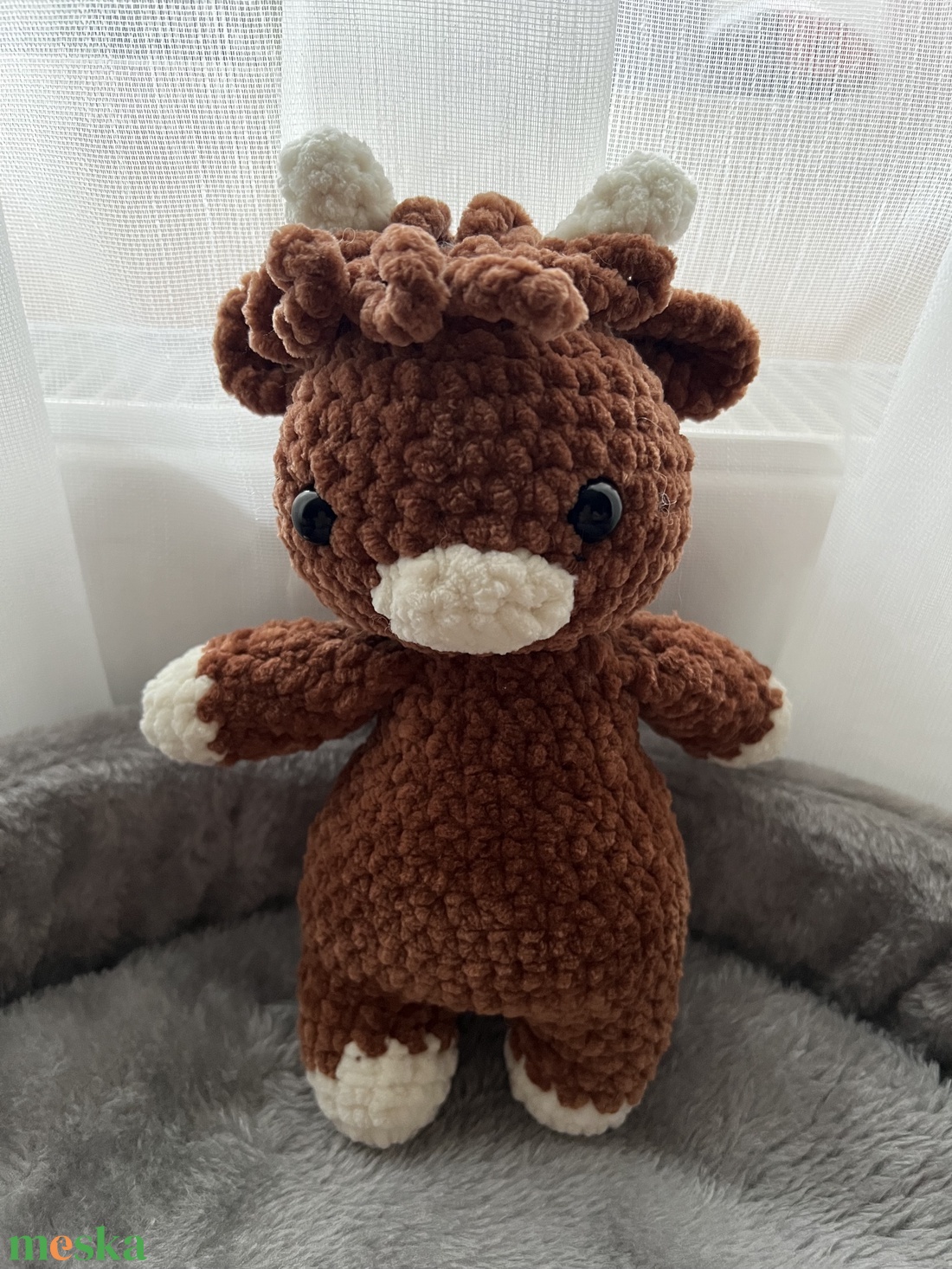 Amigurumi bika - játék & sport - plüssállat & játékfigura - boci, tehén - Meska.hu