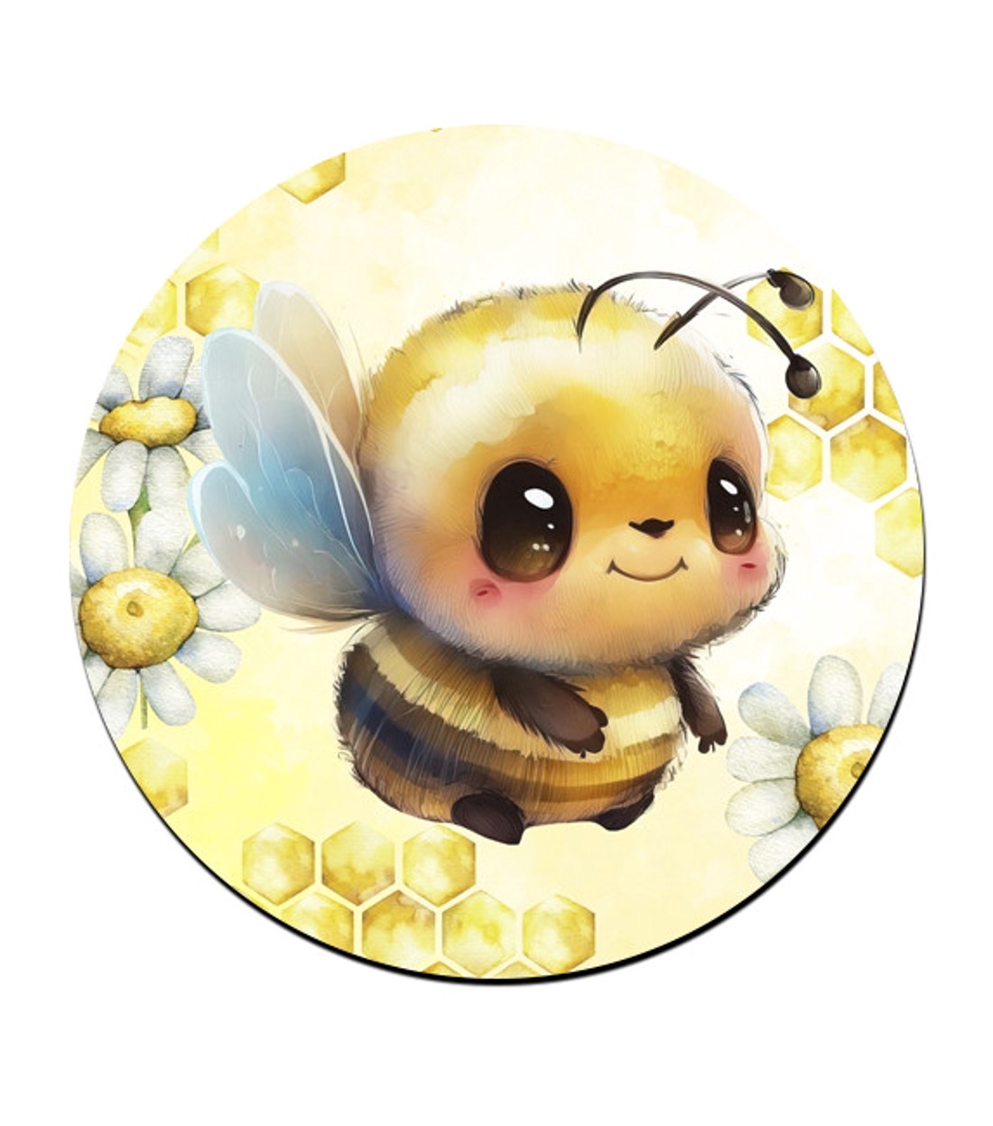 3 db cuki méhecskés kör alakú alátét szett (#20) -  - Meska.hu