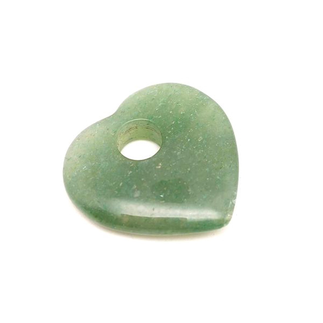 Aventurin fánk szív 30x30mm - ékszer - nyaklánc - medál - Meska.hu