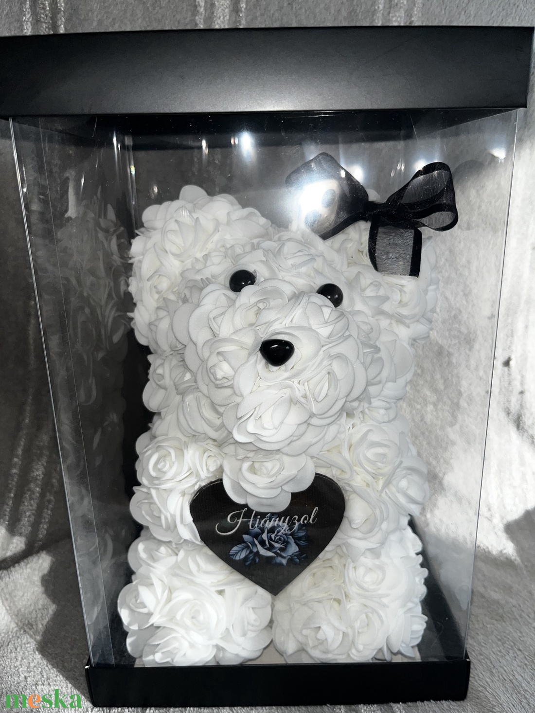 Angyalka habrózsa maci - otthon & életmód - vallás - temetkezési tárgy - sírkoszorú, kegyeleti koszorú - Meska.hu