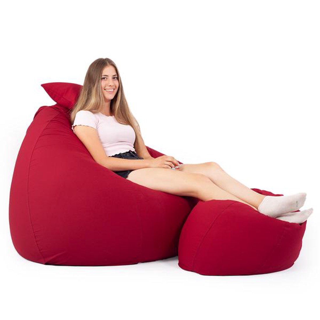 Bordó ALL IN XXL Babzsákfotel Garnitúra - otthon & életmód - bútor - babzsák - babzsákfotel  - Meska.hu
