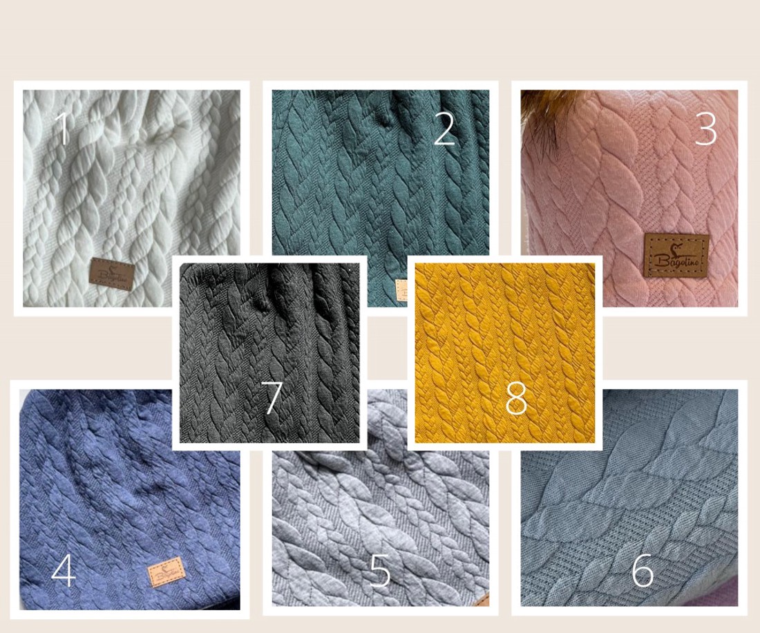 Asszimetrikus sál kötött hatású textilekből -  - Meska.hu